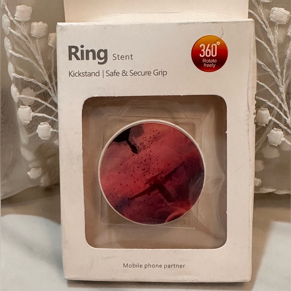 3D double image pop socket for phones